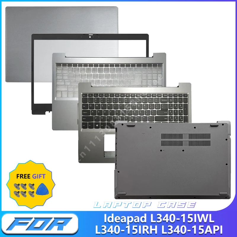 Laptop LCD Back Cover LCD Bezel Upper Case Base Cover keyboard  For Ideapad L340-15IWL L340-15IRH L340-15API Replacement