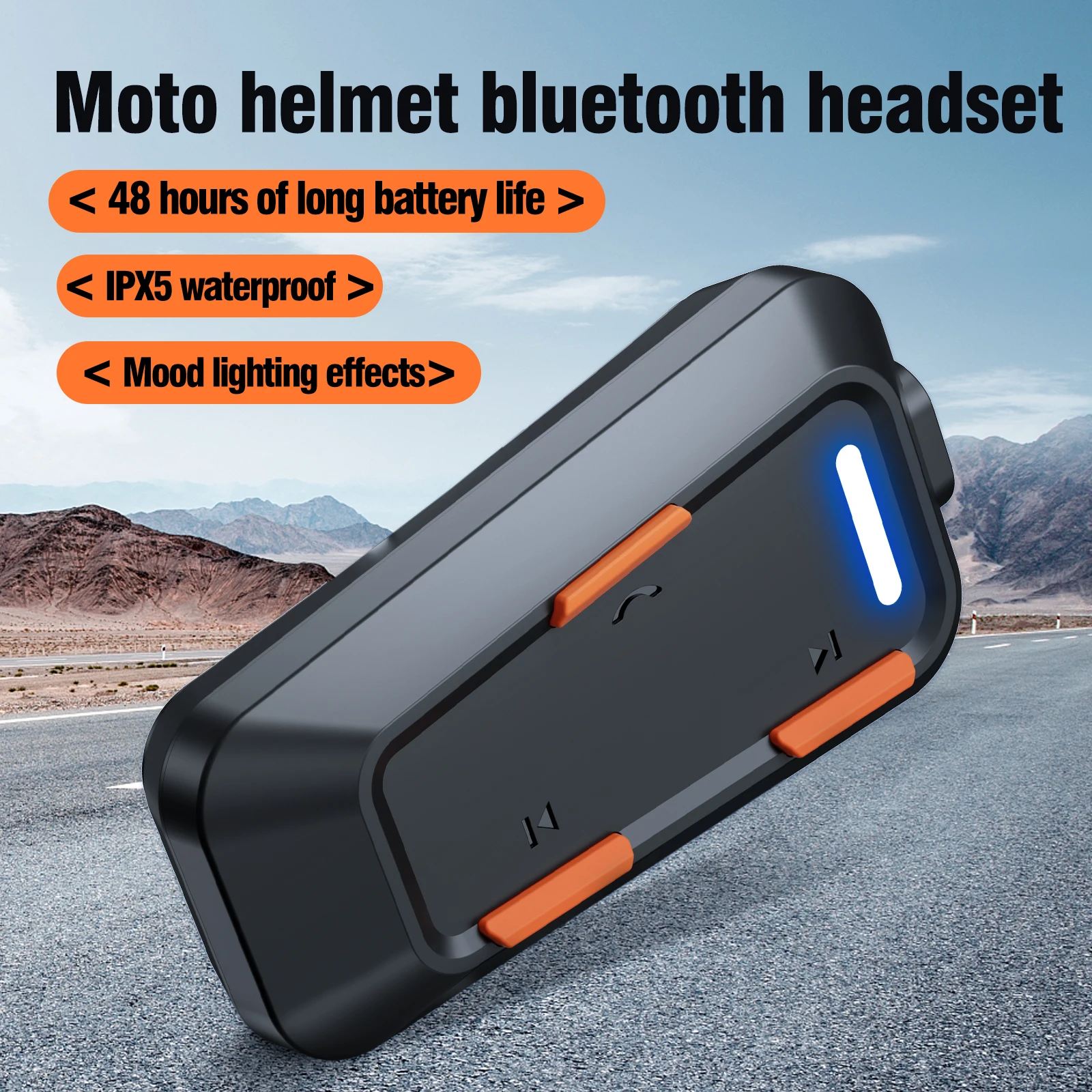 New arrival motorcycle electric scooter helmet bluetooth headset waterproof noise reduction outdoor cycling headset holiday gift