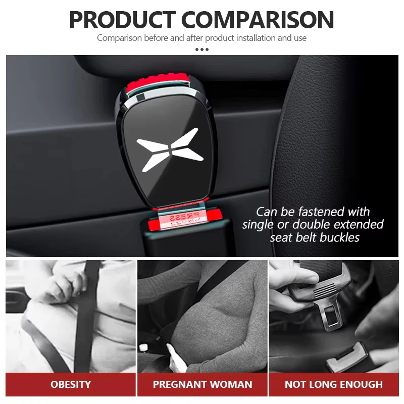 Universal Car Seat Belt Extender Protection Adjustable For Xpeng P5 P7 G9 G3 G3i G6 N5 P7i X9 M03 Belt Buckle Accessories