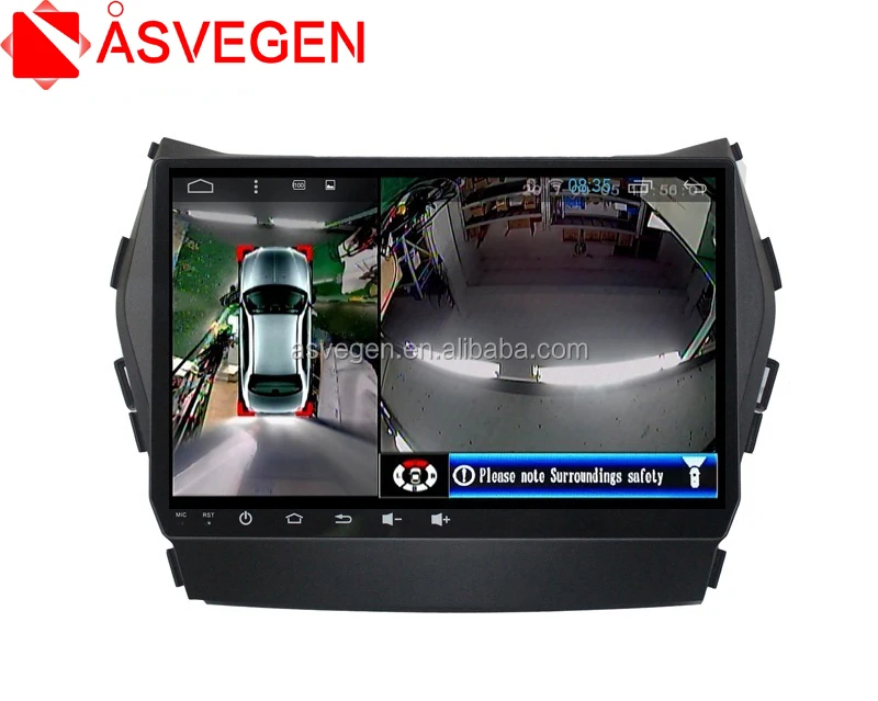360 Degree Bird View System Panoramic View Car Camera Dash Around Parking Car DVR Cam Black Box For Santa Fe