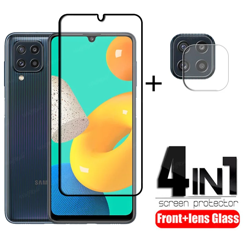 Full Cover Glass For Samsung Galaxy M32 Glass For Samsung M32 Tempered Glass 9H Screen Protector For Samsung M32 M 32 Lens Glass