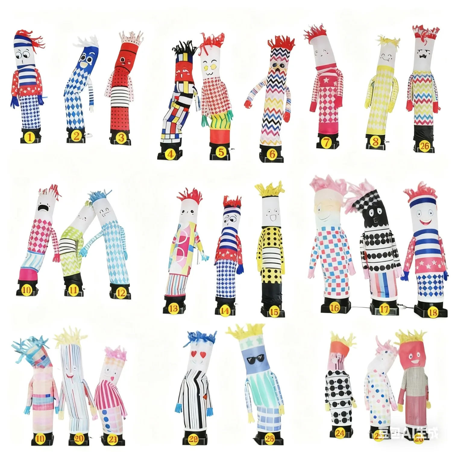 10ft Tall Inflatable Dancer Waving Arms Air Puppet Opening Ad Used to Scare Farm Birds (Blower Not Included)