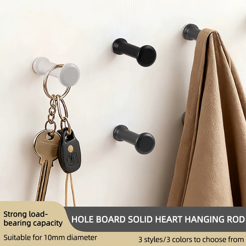 DIY Wooden Hole Board Hanging Rod Accessories Wall Hanging Rack Storage Rack Embedded Hook Bracket Embedded Part Nut