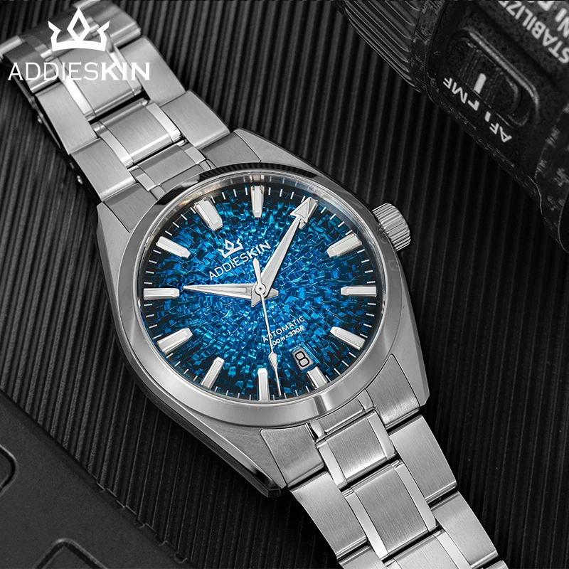 AddiesKin Hot K003 Men Watch 10Bar Waterproof BGW9 Super ‌Luminous Synthetic Sapphire 316L Steel Mechanical Automatic Watches