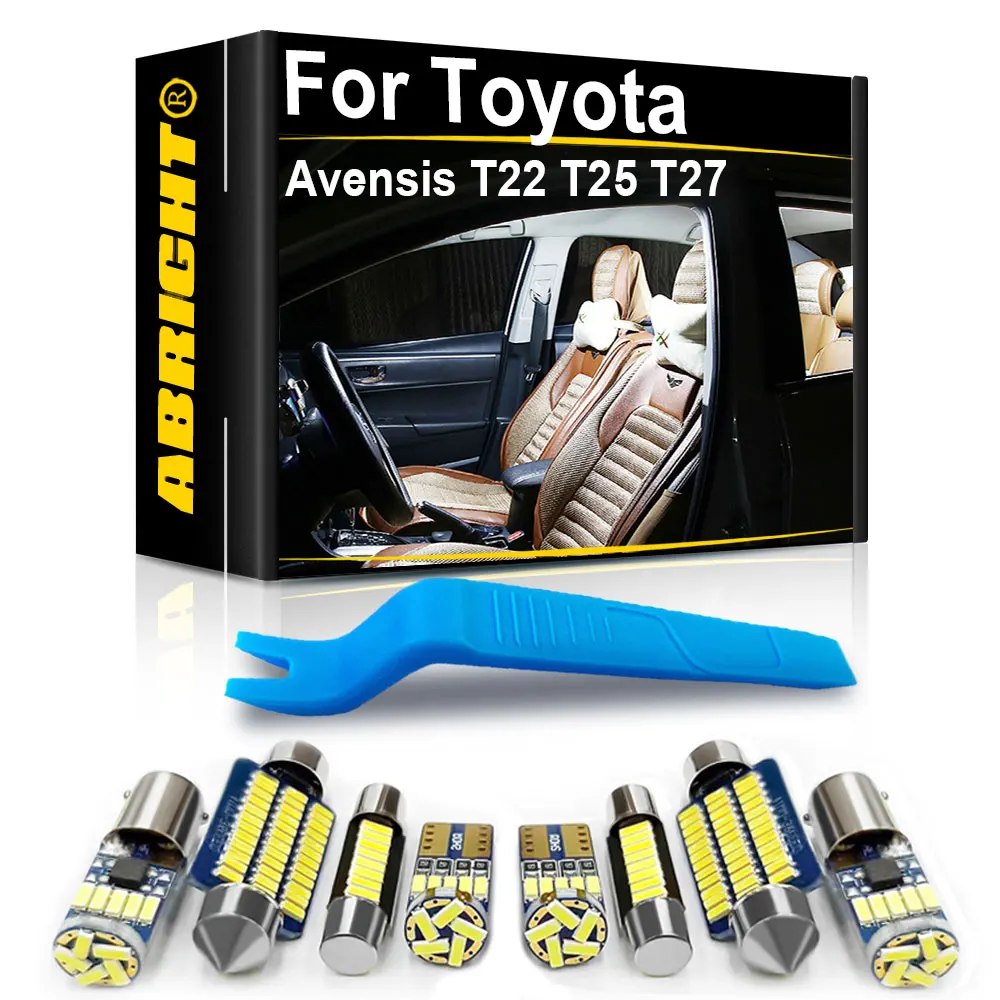 Car Interior LED Light Canbus For Toyota Avensis T22 T25 T27 1997 2006 2009 2010 2012 2017 2018 Accessories Auto Indoor Lamp