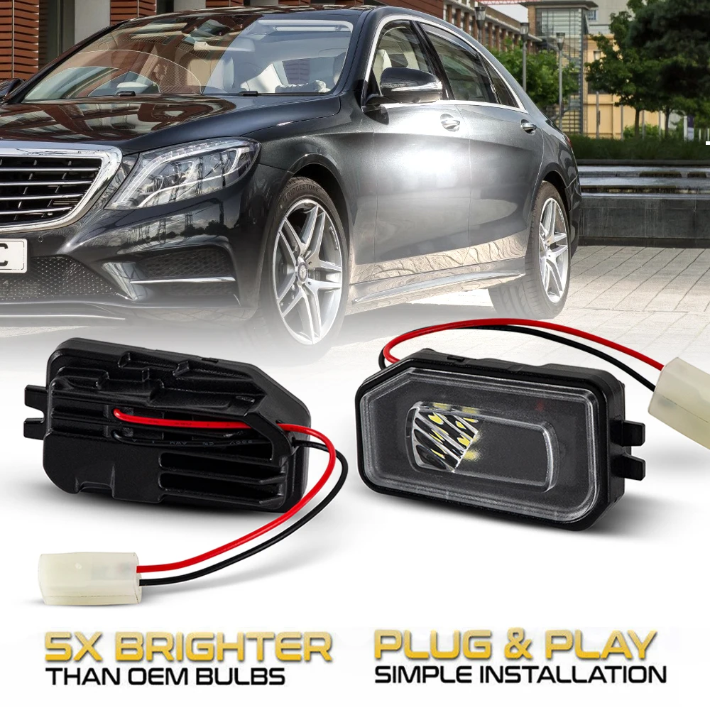 2Pcs Car Led Under Side Rearview Mirror Puddle Light For Mercedes Benz W205 W213 W222 W177 W223 W247 C257 X247 X253 A0999064402