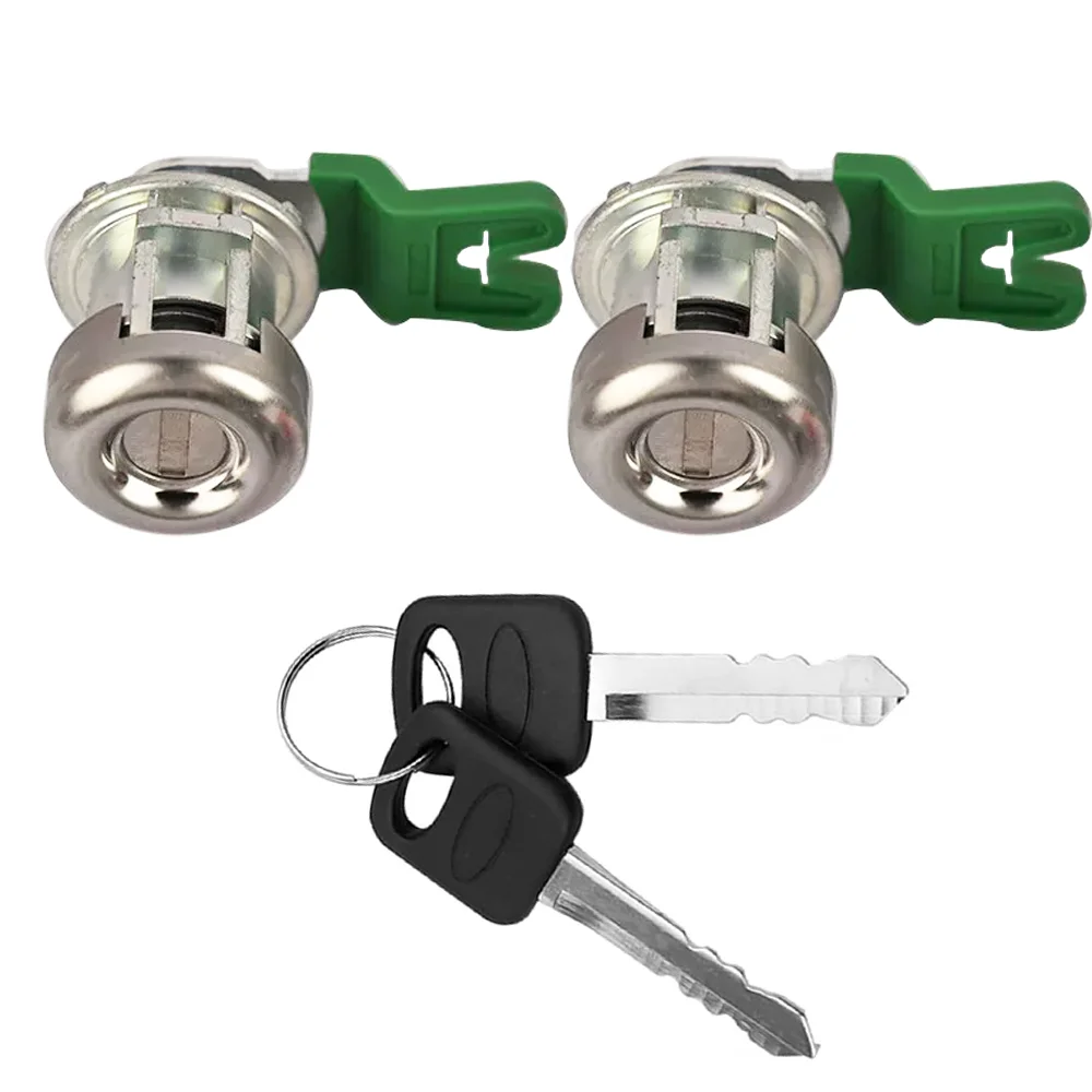 7C3Z1521990A Door Lock Cylinder with Key Set For Ford F150 1997-2011 F250 1997-99 F350 Super Duty 98-16- Replaces 7C3Z-1521990-A