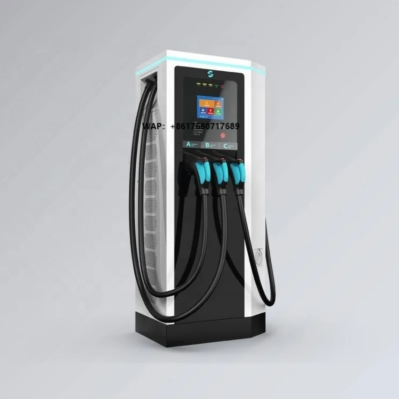 Grasen 3 Guns Dc Ev Fast Charger 60kW 120kW 22kW 44kW CCS GBT Type2 OCPP1.6J 4G POS Electric Car Charging Station
