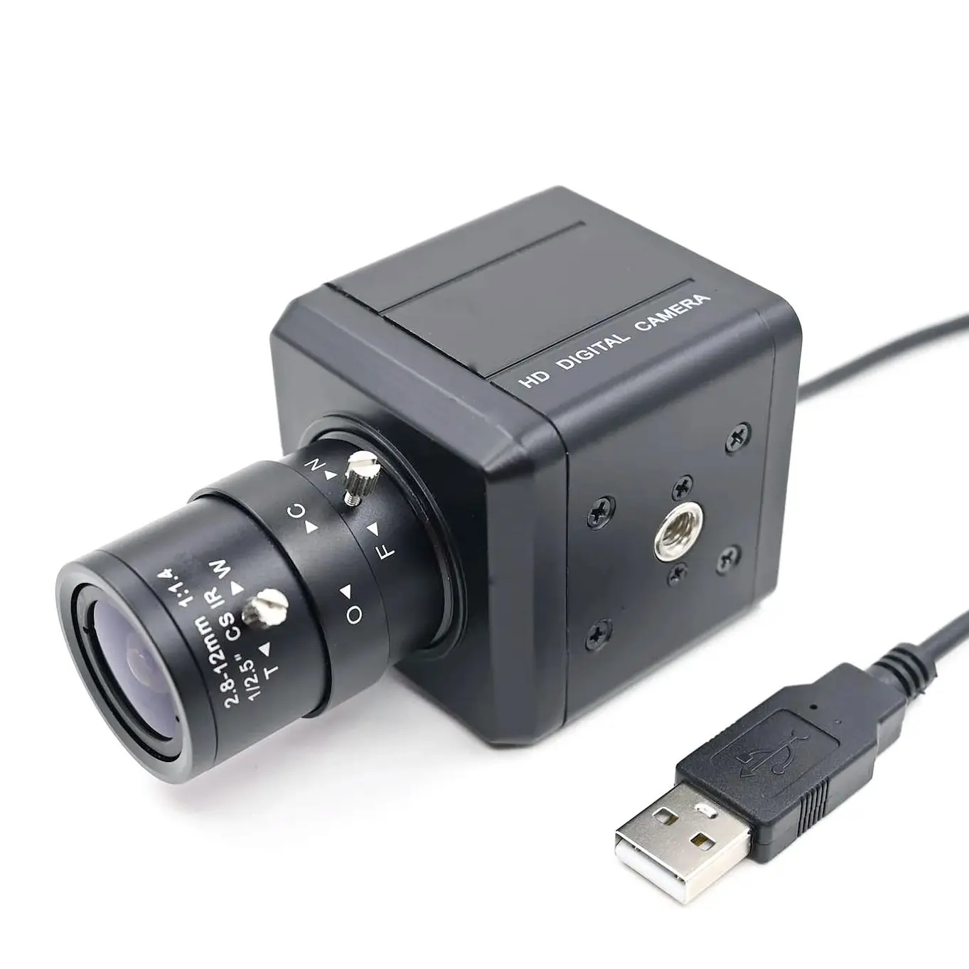 GXIVISION 13MP Ultra HD Case USB Camera, Driver Free, IMX458, 4208x3120, For Static Document Scan, With 2.8-12mm Manual Zoom CS