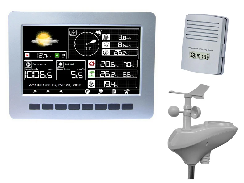 Solar Charging Wireless Weather Station WiFi Connection Wireless Transmission Data Upload Data Storage YZ