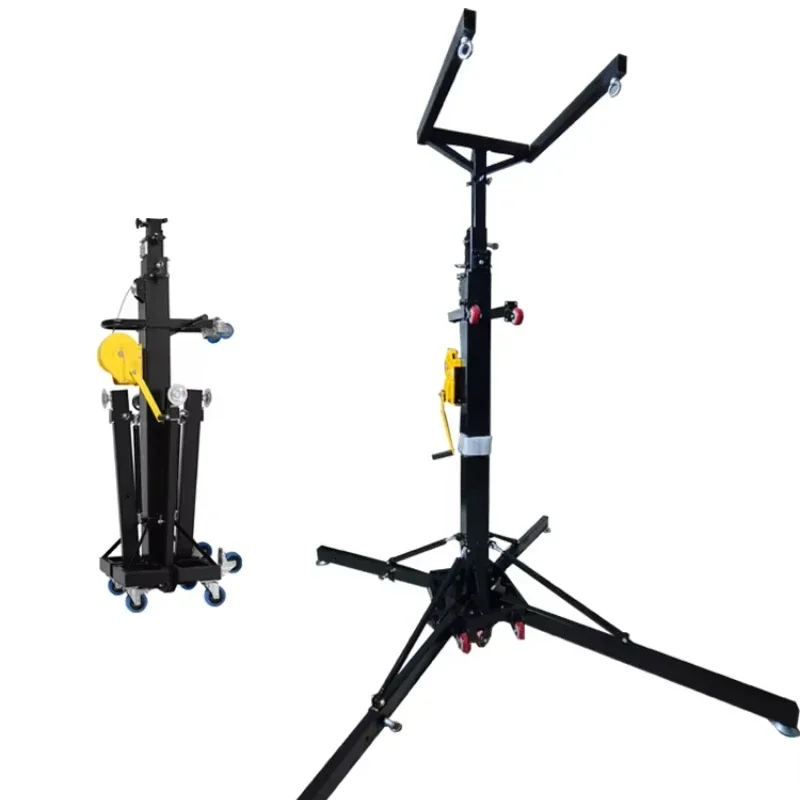 Heavy Duty Aluminum Wire Array Speaker Truss Bracket Foldable and Steel Structure Hand Lift System