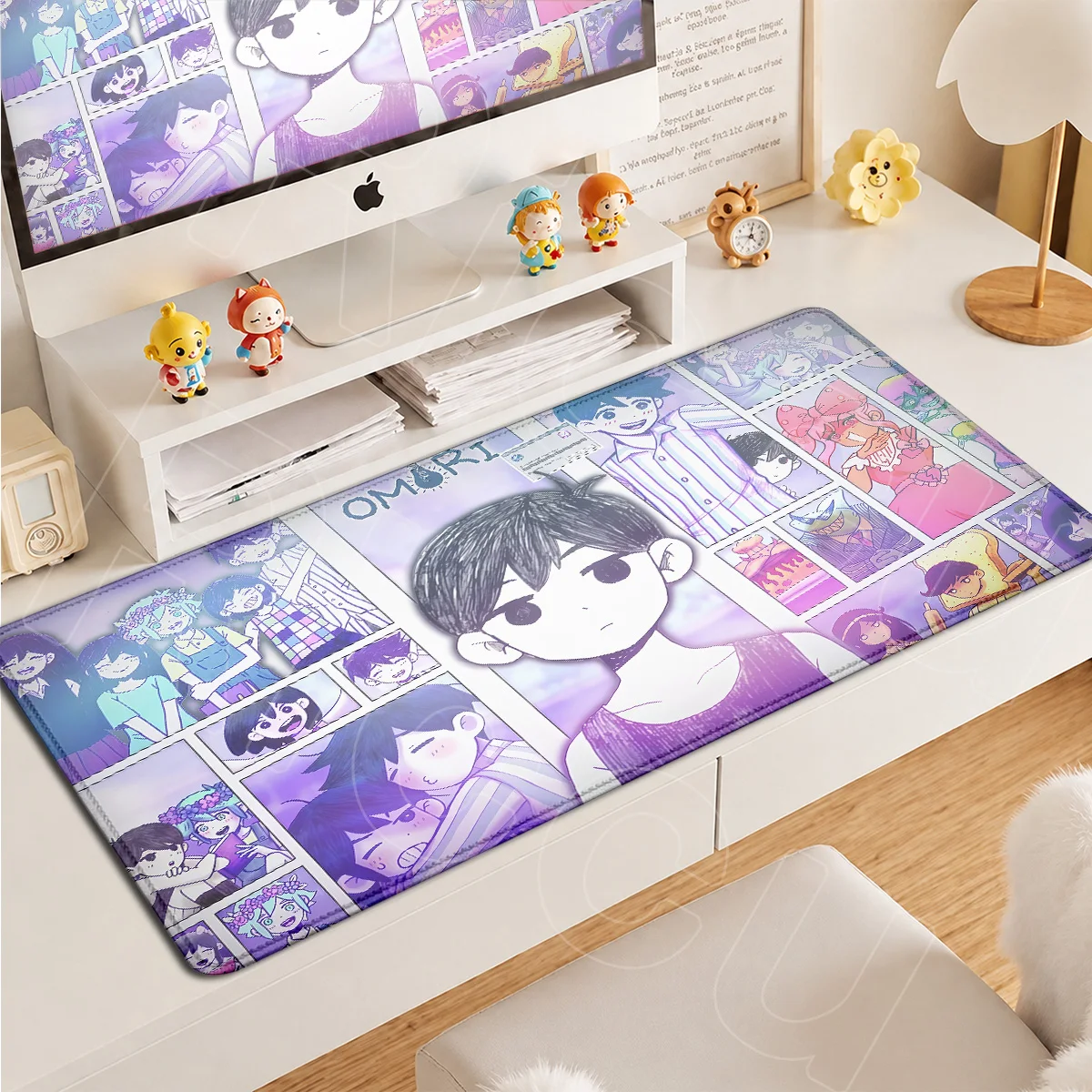 Large HD Printing Laptop Keyboard Mats Ergonomic Office Rubber Table Top Carpet Home Custom Cute O-Omori Anime Gaming Mouse Pads