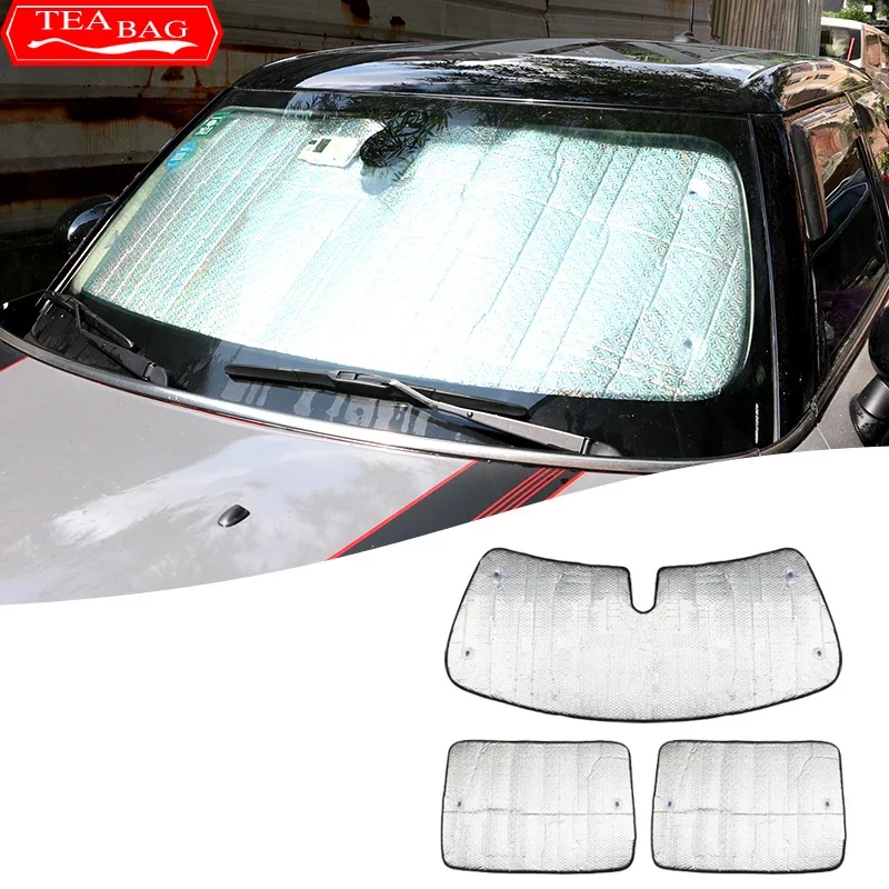 For Mini Cooper One S Car Windshield Sun Visor Protector Sunshade JCW R52 R53 R55 R56 R60 R61 F54 F55 F60 Countryman Accessories