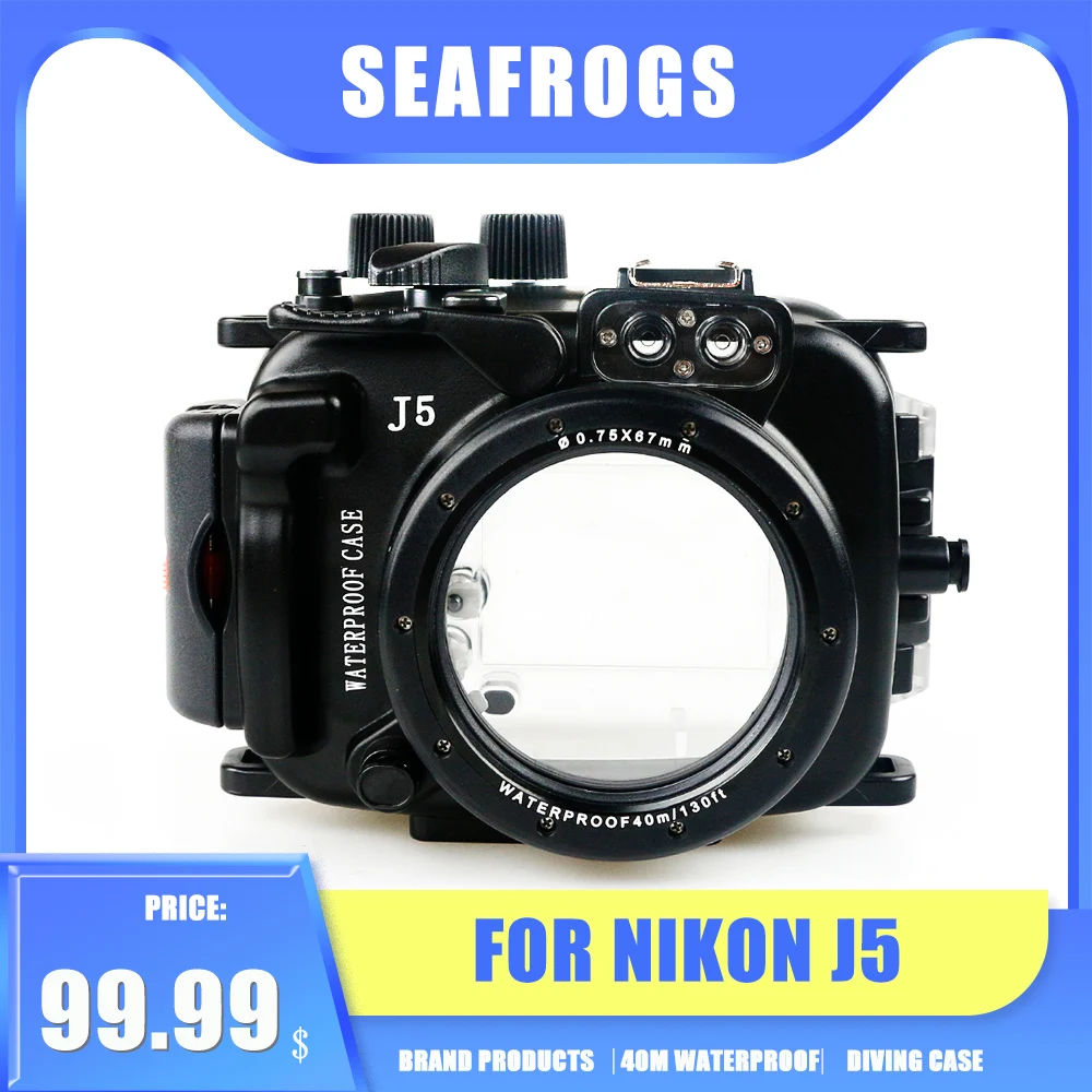For Nokon J5 10mm 10-30mm Digital Camera Diving Case Underwater Waterproof Housing Case Transparent Waterproof Cover