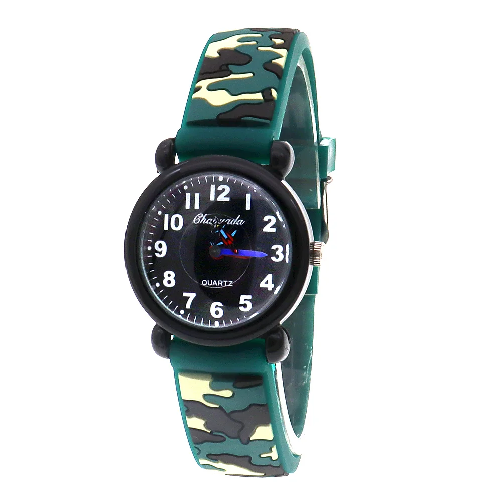 New Plane Hands Silicone Strap Kids Children Watch Students Quartz Birthday Wristwatch Clock Casual Digital Watches Boys Watch