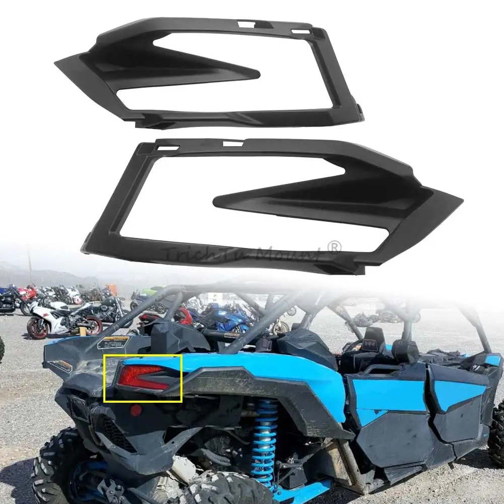 UTV Rear Tail Light Cover Guard Brake Stop Lamp Trim Fits For Can-Am Maverick X3 Max Turbo R RR DS RS X MR RC 2017-2026