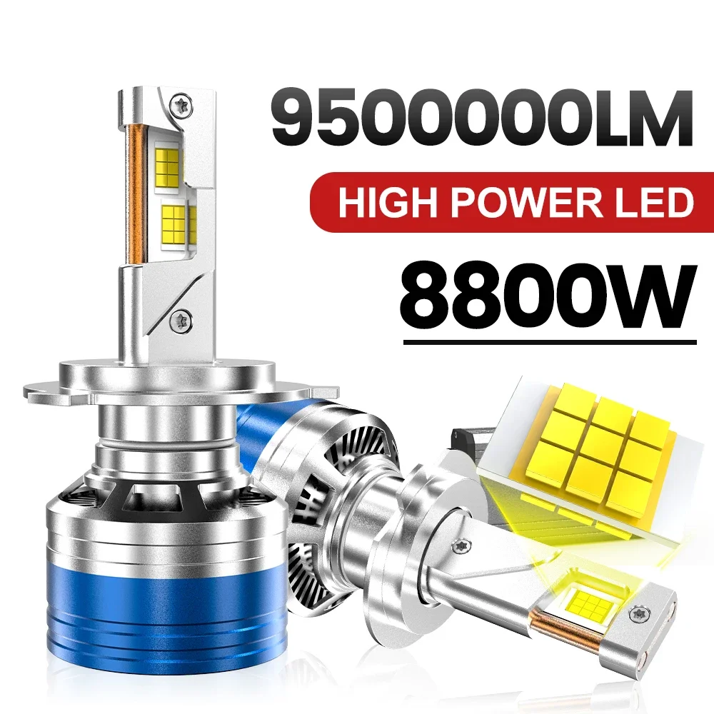 8800W H7 H4 H11 Led Headlight High Power 8580 CSP Canbus H1 H8 9005 HB3 9006 HB4 9012 HIR2 Turbo Lamp Car Led Fog Light 6000K