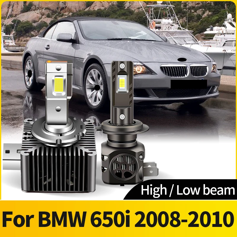 High quality LED Car Headlight 15000LM CSP 110W 6500K Light Bulb Kit Turbo Light 12-24V Fog Lamp White For BMW 650i 2008-2010