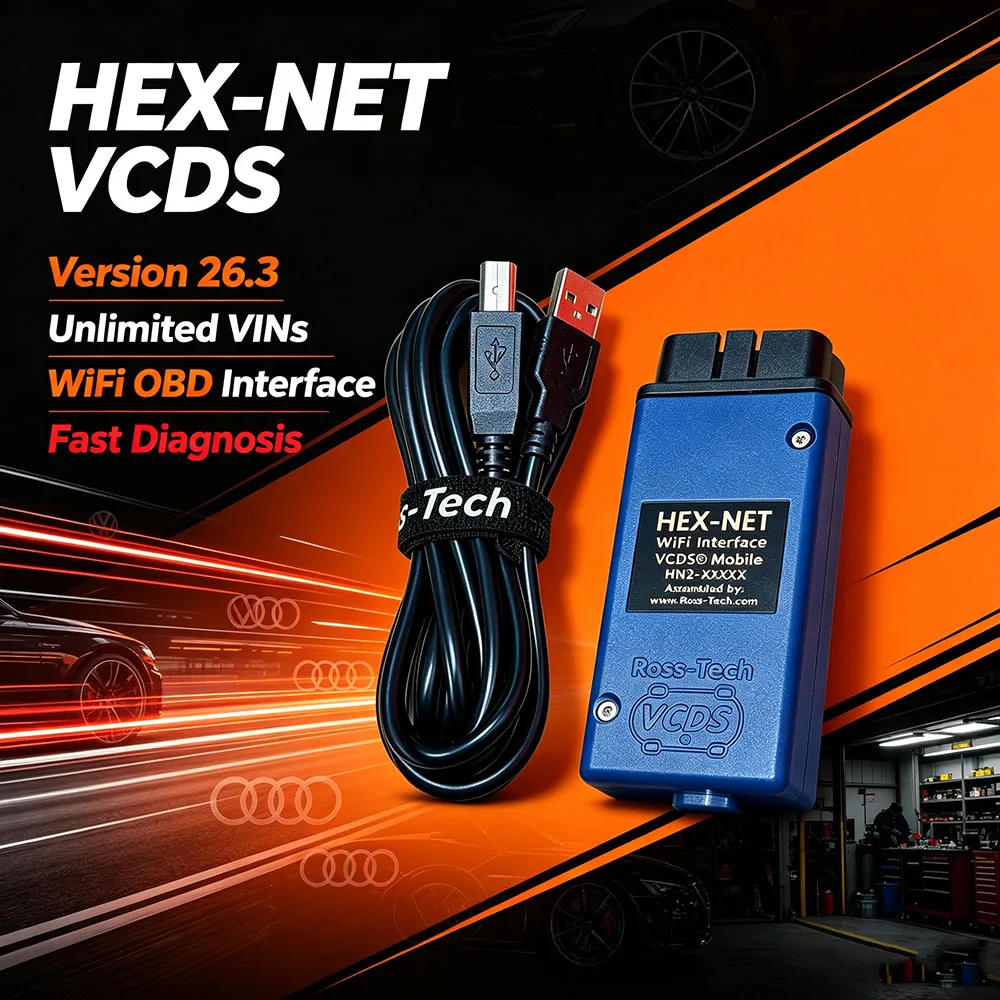 2026 NEWEST HEX VII PLUS Unlimits VINs Online VAG HEX V2 Plus Hardware Usb Interface For VAG COM Diagnostic Coding VCDS- Tools