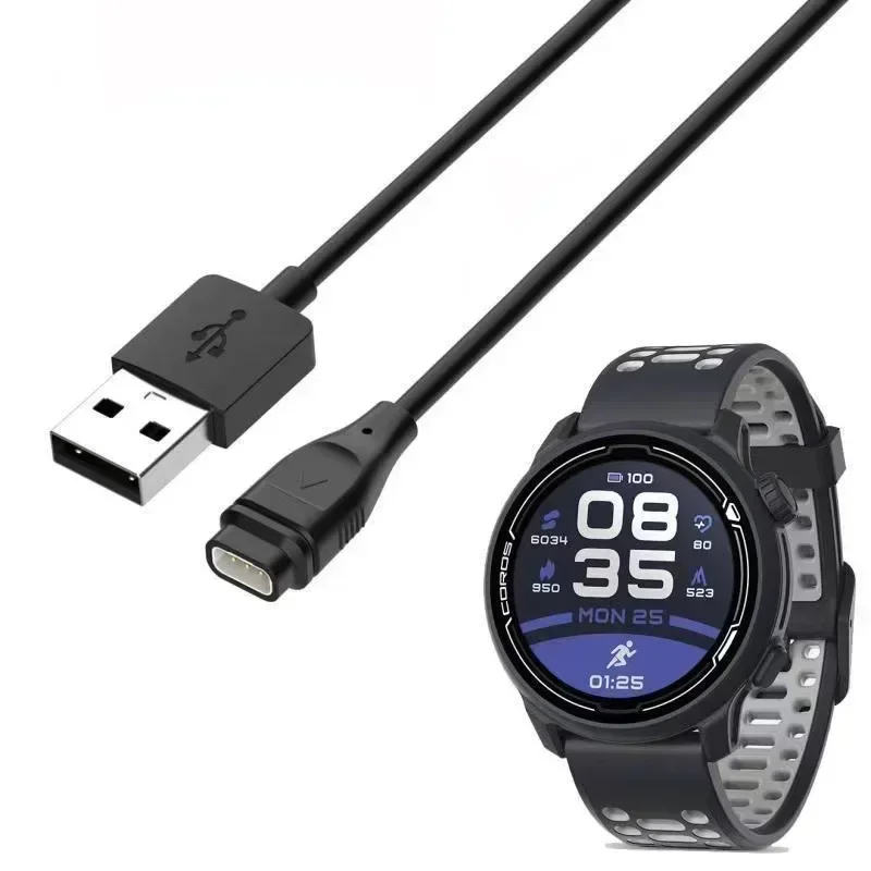 1m Charger Dock Power For COROS PACE 2 3/APEX Pro/APEX 42/VERTIX 2 Smart Watch Portable USB Charging Cable Adapter