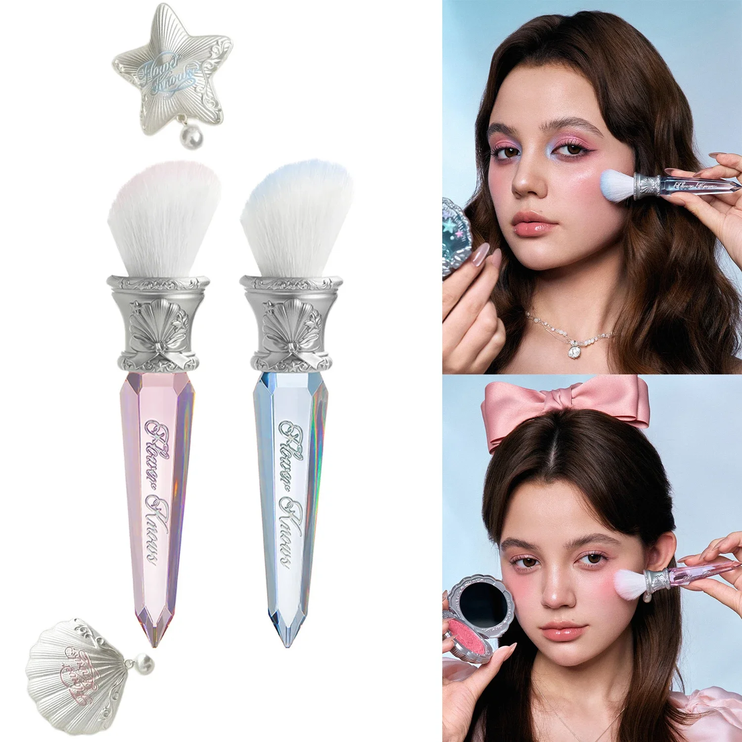 Flower Knows Shell's Jewel Angled Blush Brush