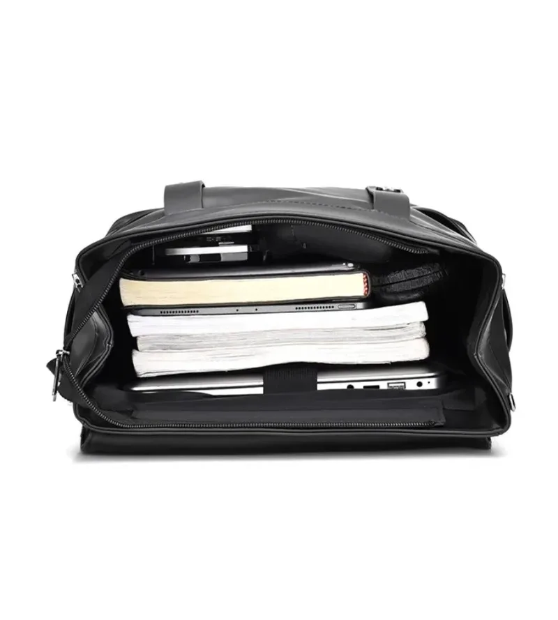 Waterproof finish keeps this high end backpack protected for college students and daily travel use