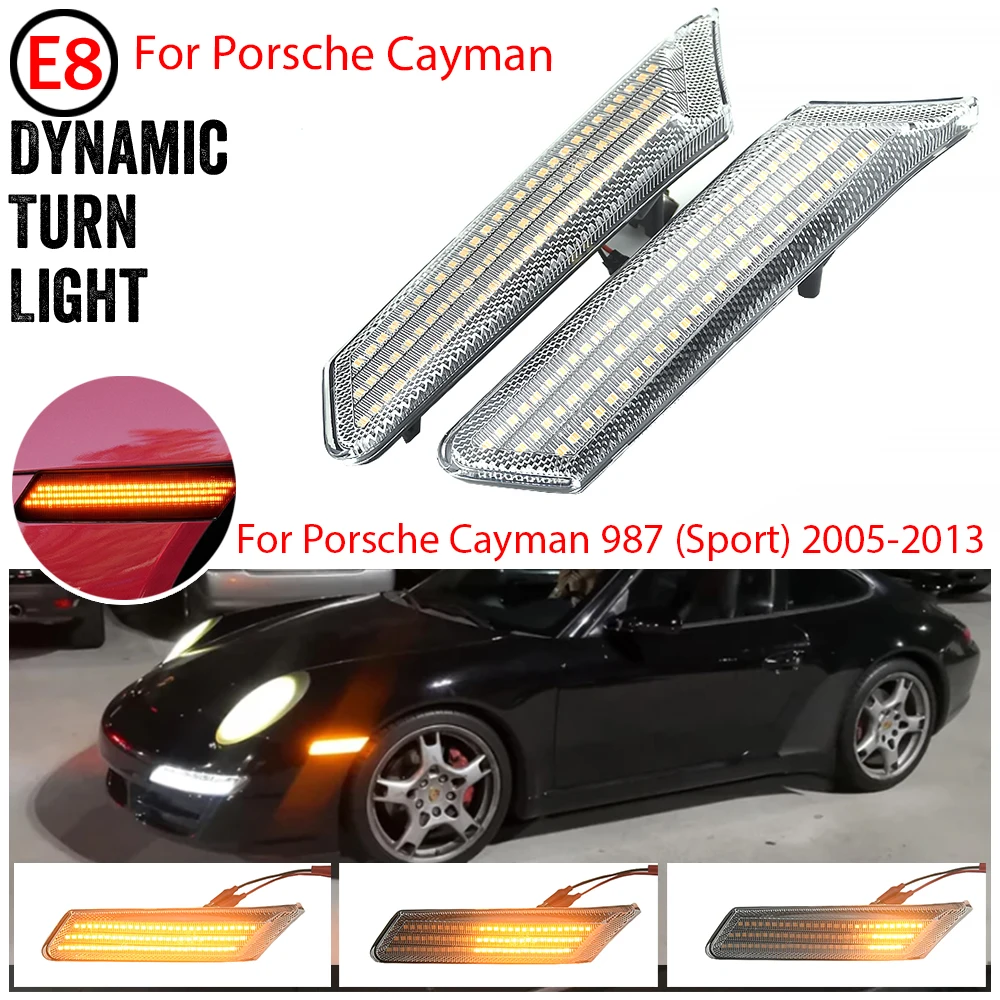 Fit For For Porsche 997 (911) Turbo / Turbo S 2006-2012 99763103401 Dynamic LED Flashing Turn Signal Lamp Side Marker Lights