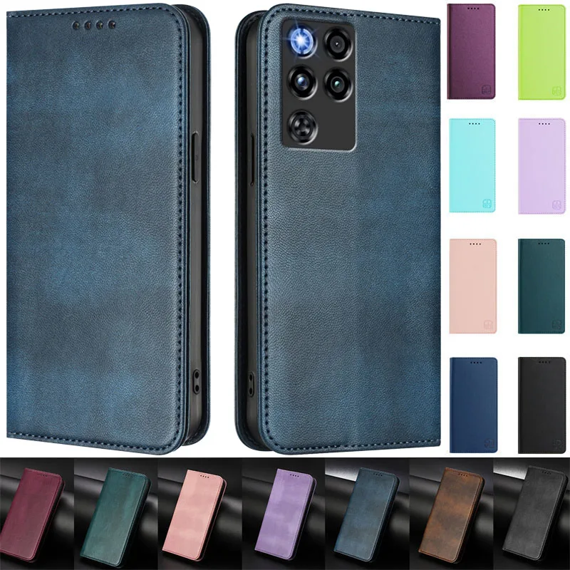 Magnetic Case for ZTE nubia RedMagic 11 Pro Capa Leather Flip Stand Wallet Case for ZTE nubia RedMagic 11 Pro Phone Back Cover