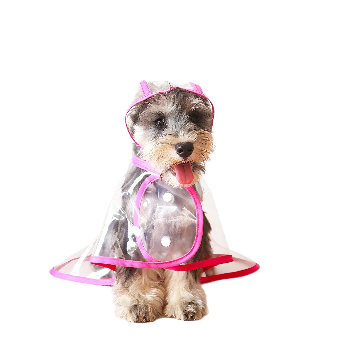 CXX dog raincoat transparent waterproof rainy day clothes dog walking artifact small and medium dog