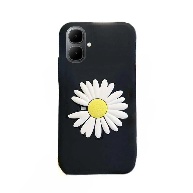 For infinix Smart 10 plus + Cover With Chrysanthemum Kickstand Silicone Soft Shell For infinix Smart 10 plus + Phone Case