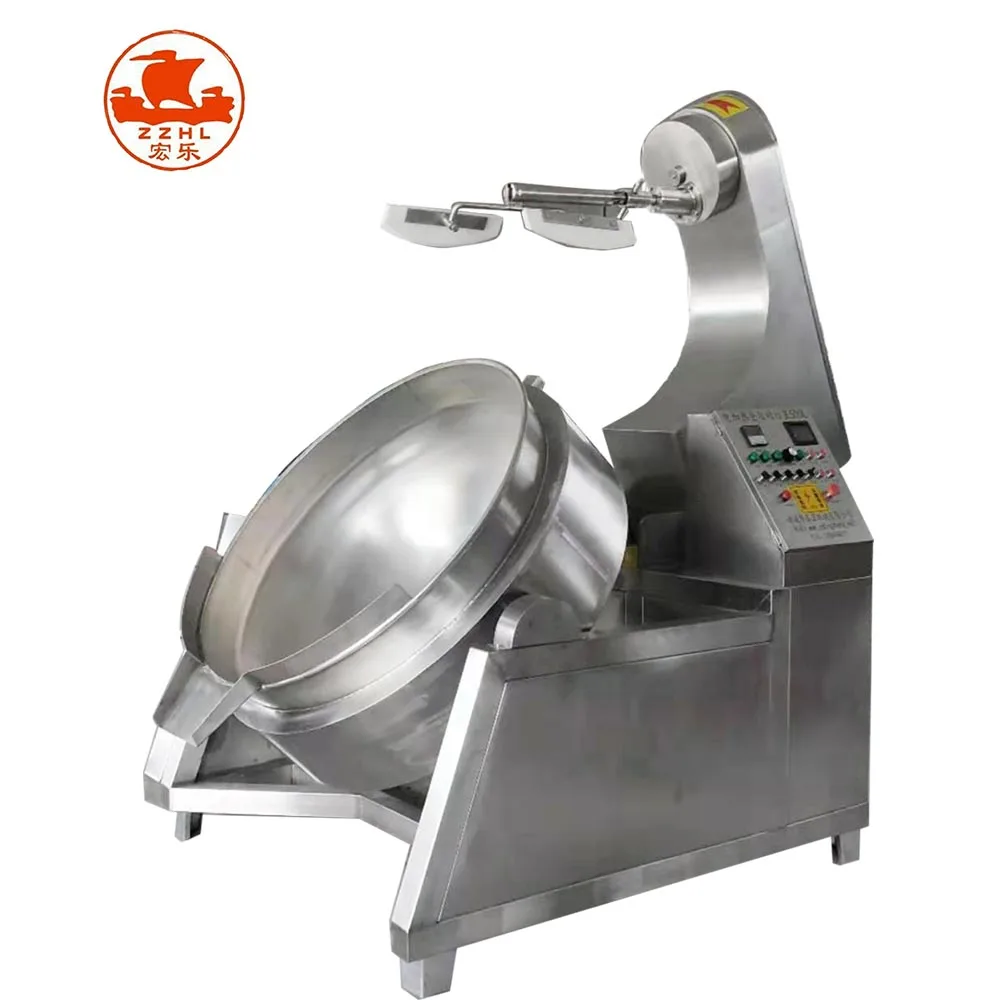 Electric Jacket Cooking Pot Steam Jacketed Kettle Industrial  Cooking Semi- Automatic Kettle Machine