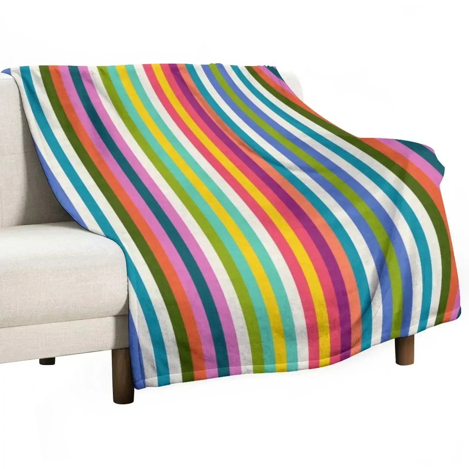 stripe pop 1 Throw Blanket Decorative Beds Luxury St christmas gifts Shaggy Sofa Throw For Decorative Sofa Blankets