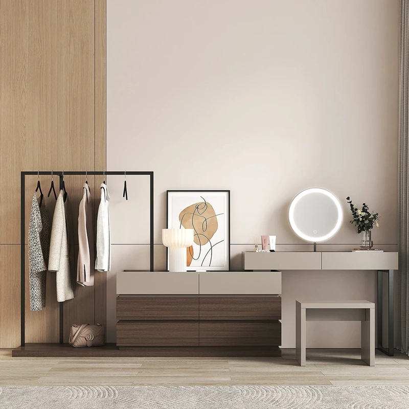 ⅹ−New Innovative Durable Side Cabinet Smart Makeup Vanity Table Bedroom Furniture Mirrored Dressing Tables&