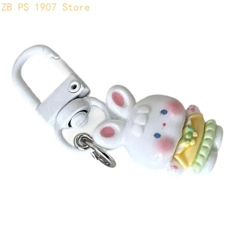 Lovely Pet Shaped Keychain For Couples Gift Resin Accessory Mini Ring Her Birthday Present Bag Pendant 55KA