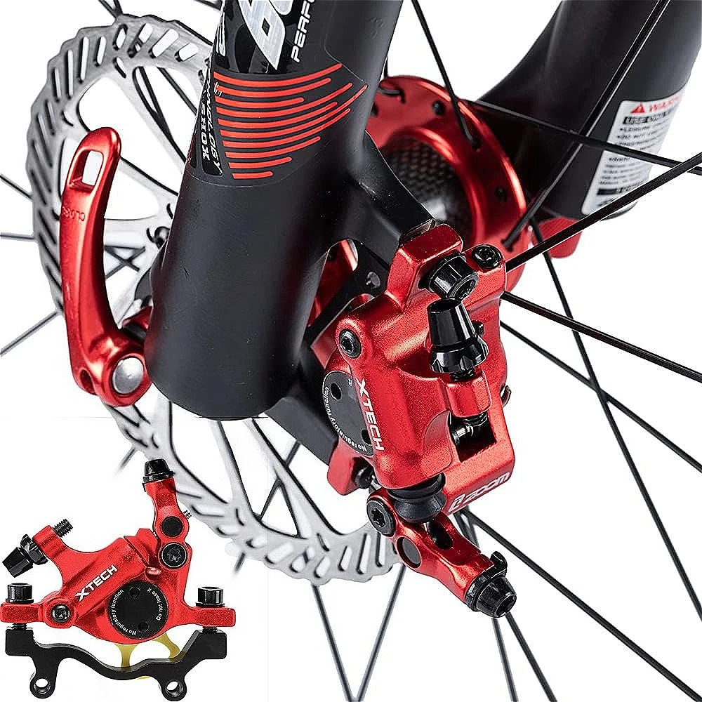 Zoom HB-100 MTB Line Pulling Hydraulic Disc Brake Calipers Double-piston Front Rear Universal Adapter Mountain E-bike Road Bikes