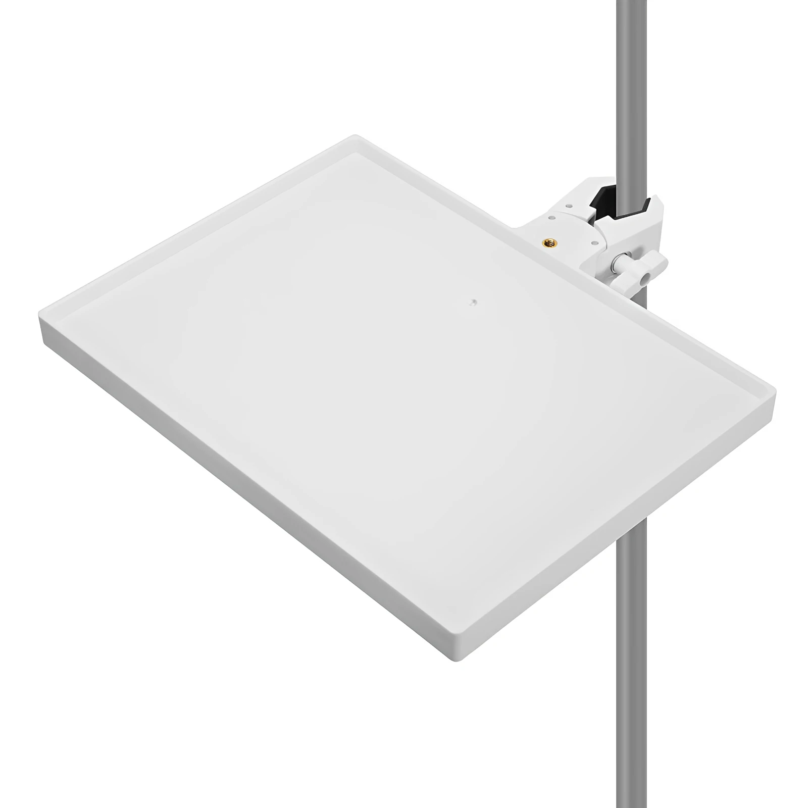 Microphone Stand Sound Card Tray for Live Streaming Stage Universal Adjustable Mic Stand Clamp-on Rack Tray Microphone Holder