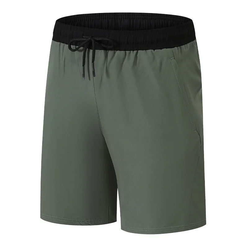 Running Shorts Pocket Exercise Gym Spandex Print Jogging Breathable Outdoor Sports Track Muscle Training Bermuda Masculina Short