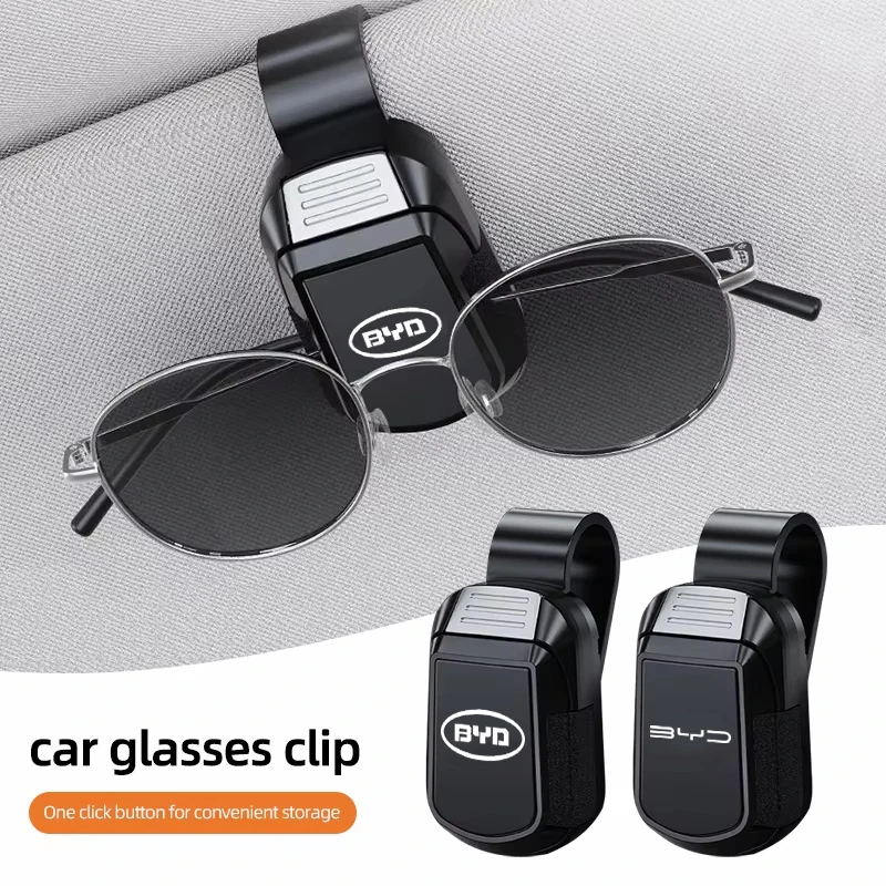 Car Sun Visor Glasses Clip Sunglasses Storage Bracket for BYD Song Pro QIn PLUS Max Yuan EV Seal Dolphin Atto3 Tang