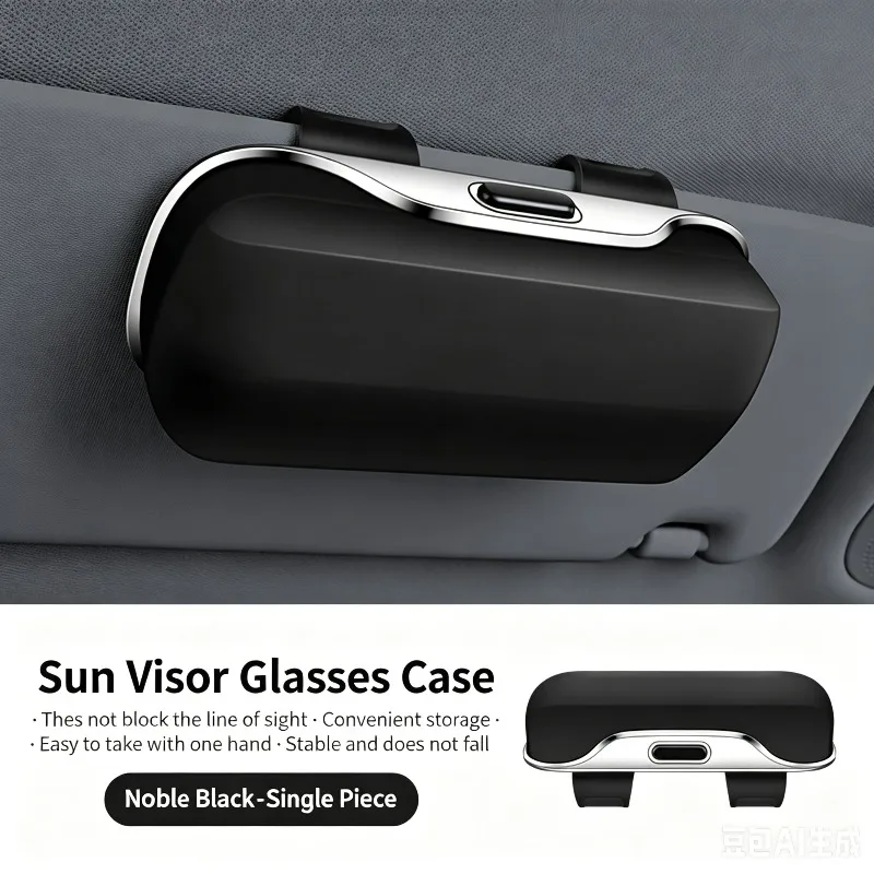 Universal Multifunction Car Glasses Box Portable Car Sunglasses Holder Car Driving Glasses Holder Eyeglass Case Sun Visor Storag