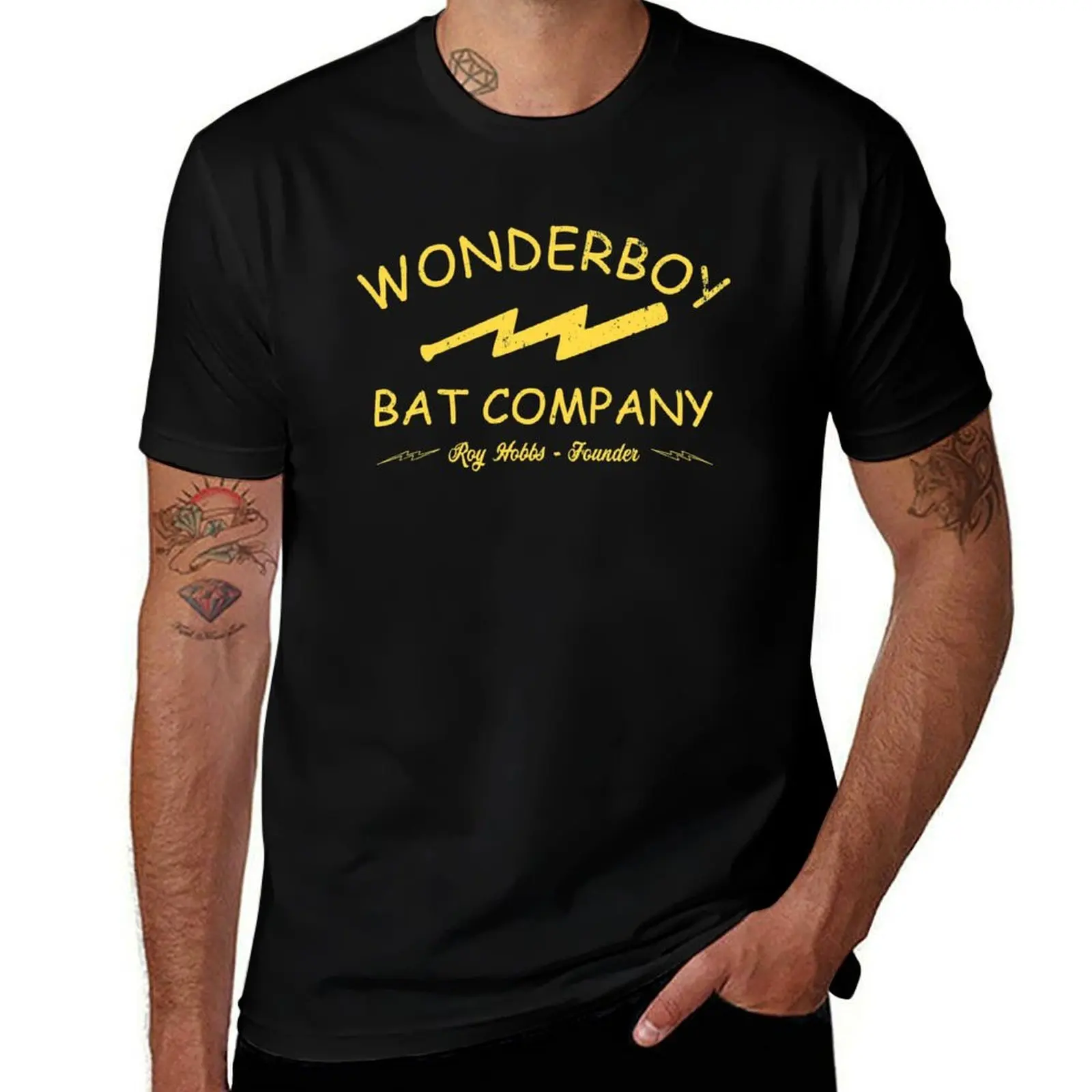 Vintage Wonderboy Bat Company - Professional Graphics T-Shirt cotton t-shirt plain for man package T-Shirt
