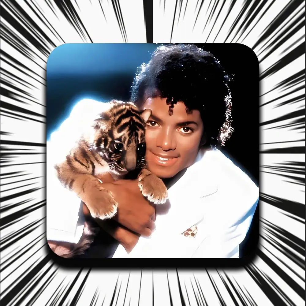 M-MichaelS Singer J-JacksonS Cute Cartoon Anime Refrigerator Magnets Soft Magnetic Heat Transfer Refrigerator Magnets Gift