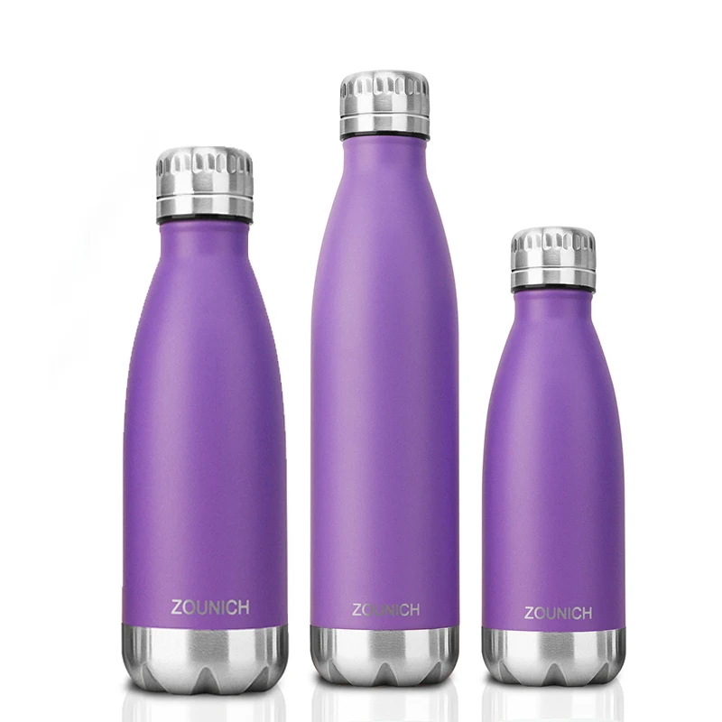 ZORRI Double-Wall Insulated Vacuum Flask Tea Milk Travel Mug Water Bottle Thermos Bottles Thermcup 350ml/500ml/650ml