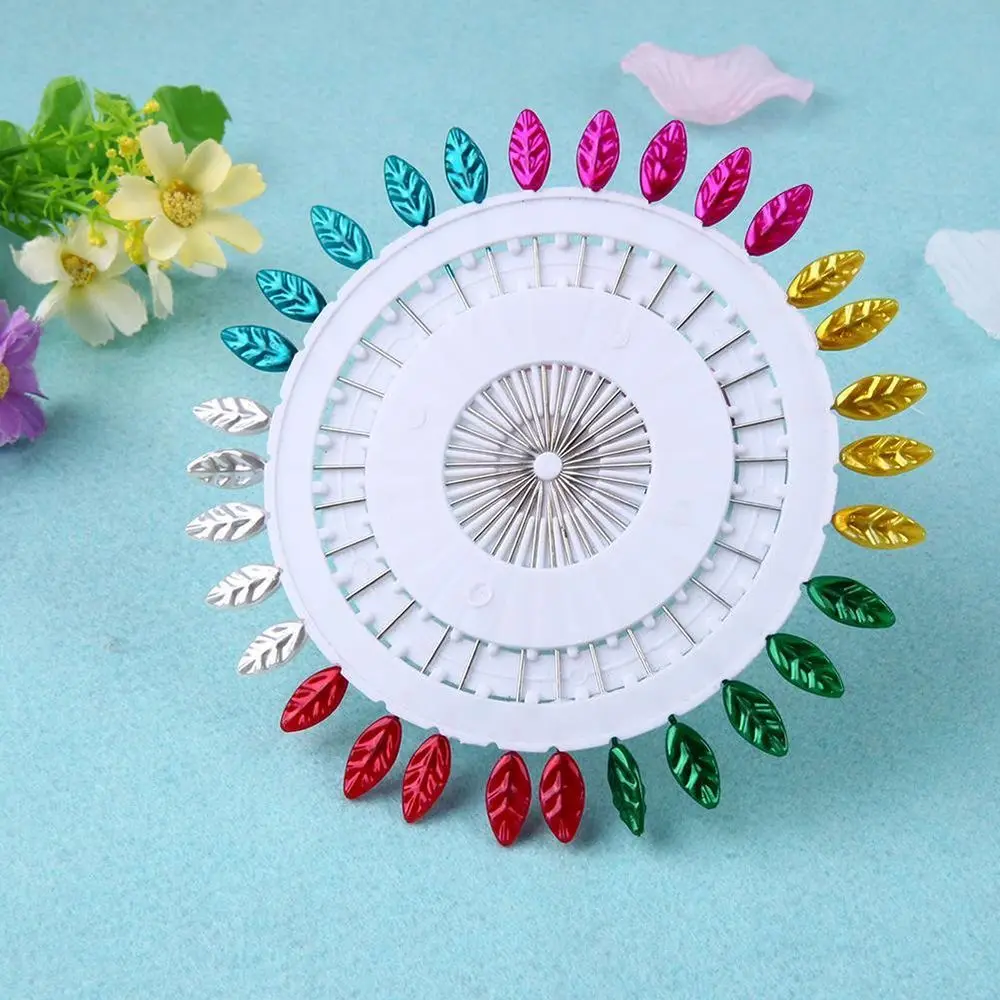 Straight Head Colorful Weddings Needle Sewing Pins Jewelry Components Corsage