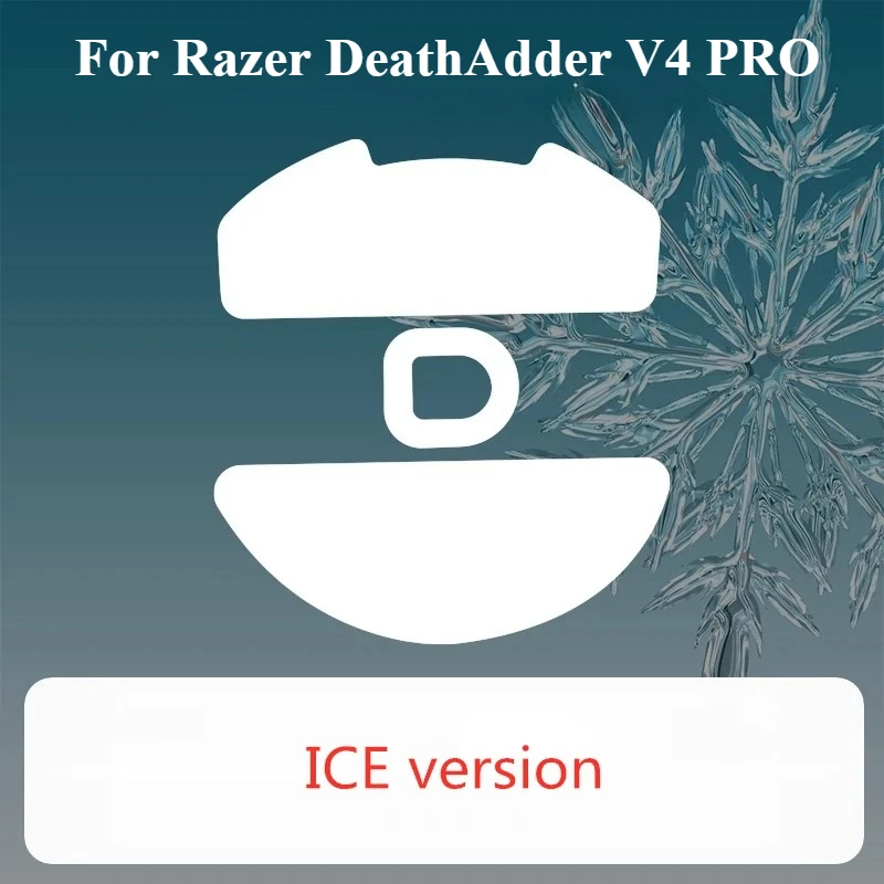 1 Set  Ultraglide Mouse Skates For Razer Deathadder V4 Pro Brake Speed Control Silence Feet ICE Mice Glides PTFE