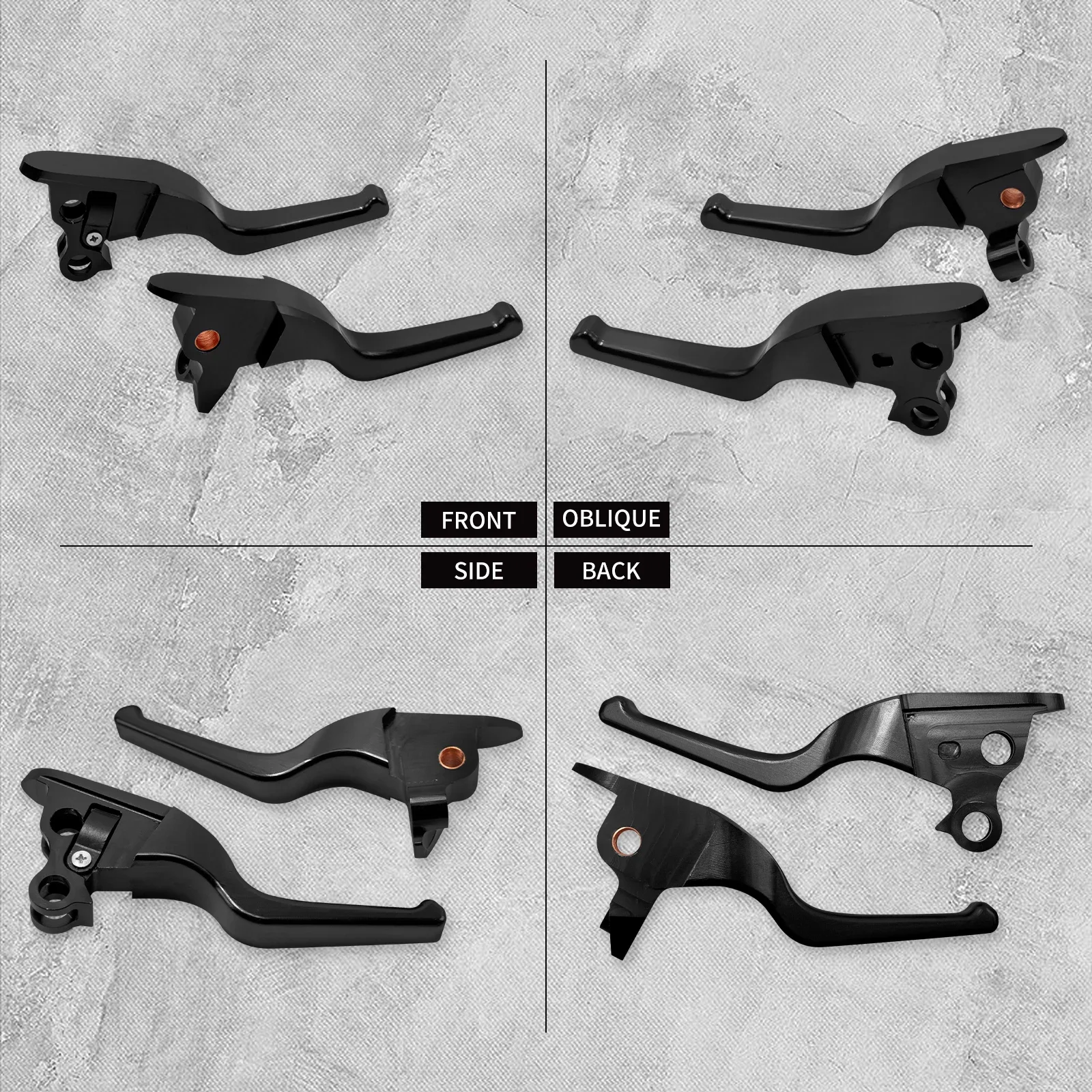 Motorcycle Short Brake Lever 3 Fingers Hand Control Clutch For Harley Touring Electra Glide FLHTC Ultra 08-13 FLHR FLHRC 2014-16