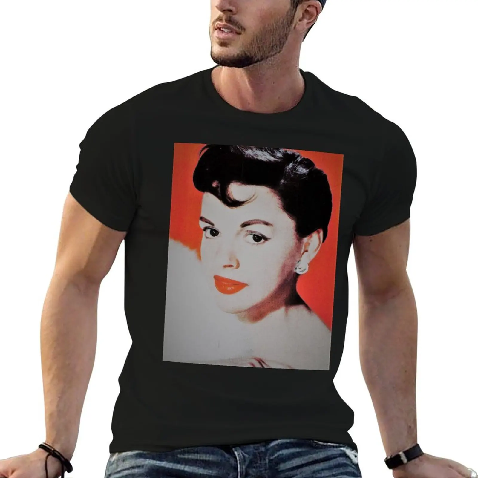 judy red digital art edit mysticladyart mask print T-Shirt man t shirt luxury t shirt men 100% cotton luxury brand T-Shirt