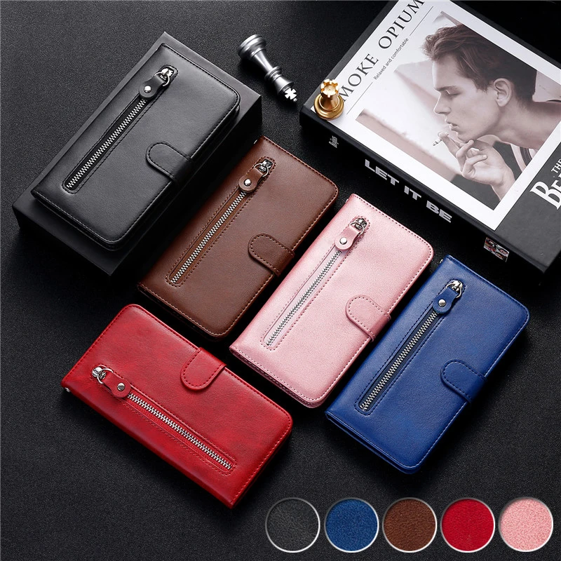 Flip Magnetic Leather Case on For Xiaomi PocoM6 4G Poco M6 F6 X6 Pro C61 C65 PocoF6 2024 Zipper Card Slot Wallet Phone Bag Cover