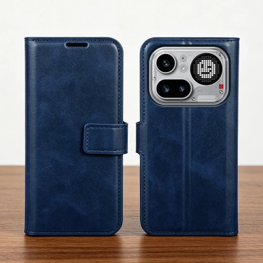 Luxury Calf Leather Phone Case Cover For Nothing Phone 4A Pro 4b 3A Lite Pro 2A Flip Case Wallet Phone4b 4 b Phone4A Coque Funda