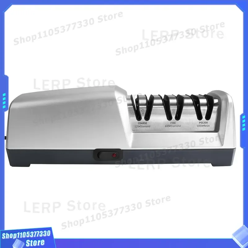 Electric Diamond Steel Kitchen Knife Sharpener Smart Utensil Accessory Top Three Professional Tool for Home Cooking Gadgets