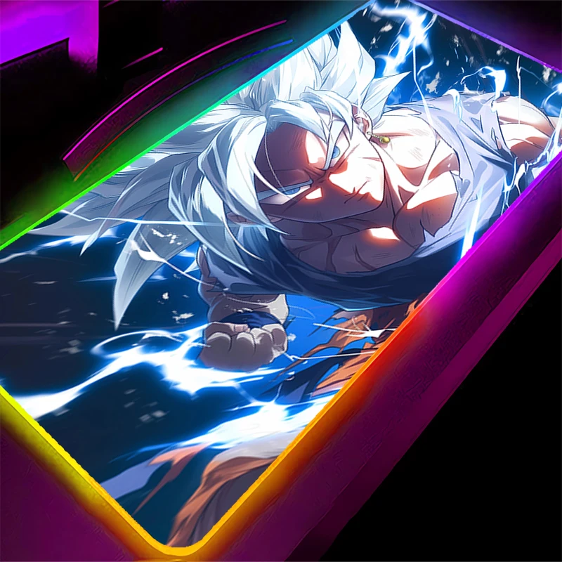 RGB Mouse Pad D-dragon B-ball Lockedge Backlight Gaming Accessories Office Laptop Computer Keyboard LED Mouse Mat Desk Mousepad